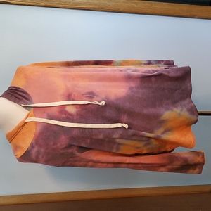 New Without Tags HoneyMe Curvy XL Tye Dye Hoddie Purple pinks orange and more